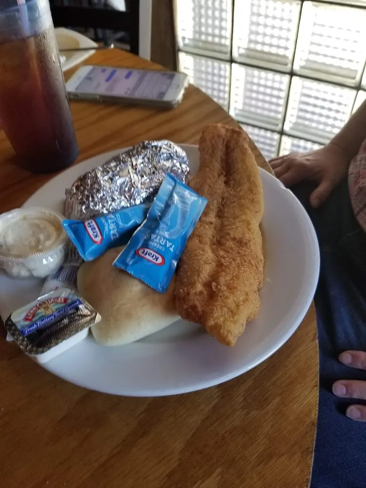 Catfish Fillet with Baked Potato