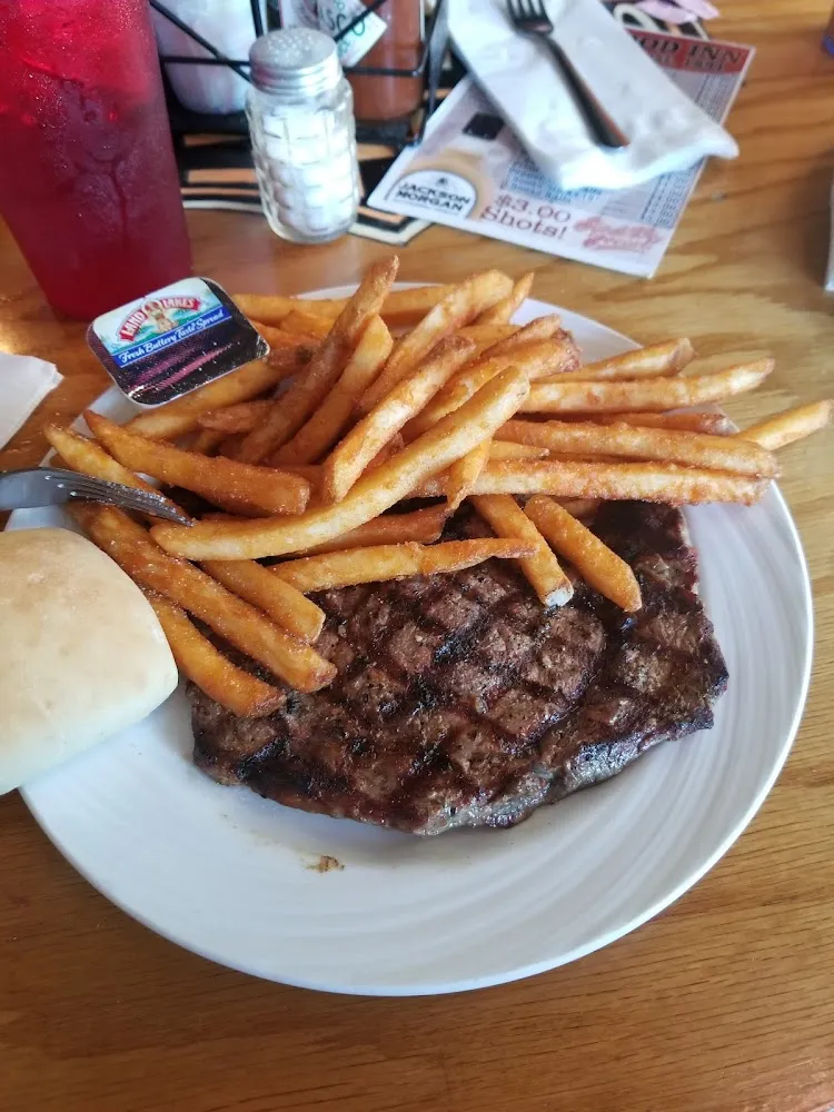 Rib Eye Steak with French Fries
